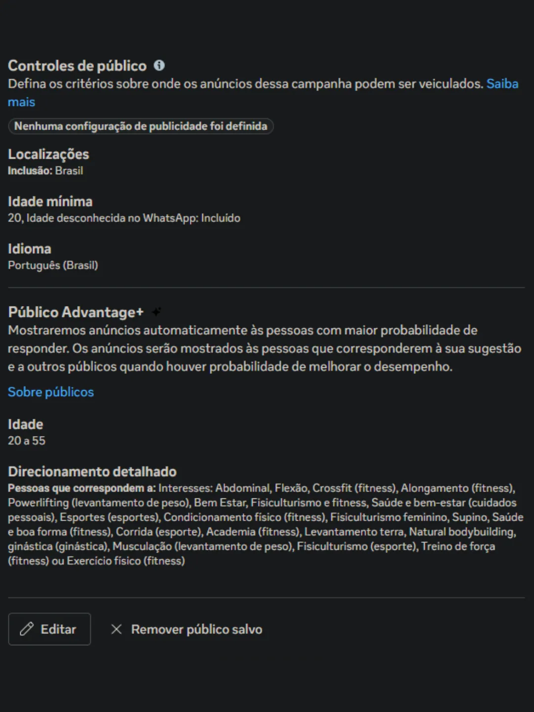 Criativo visual desenvolvido para anúncio