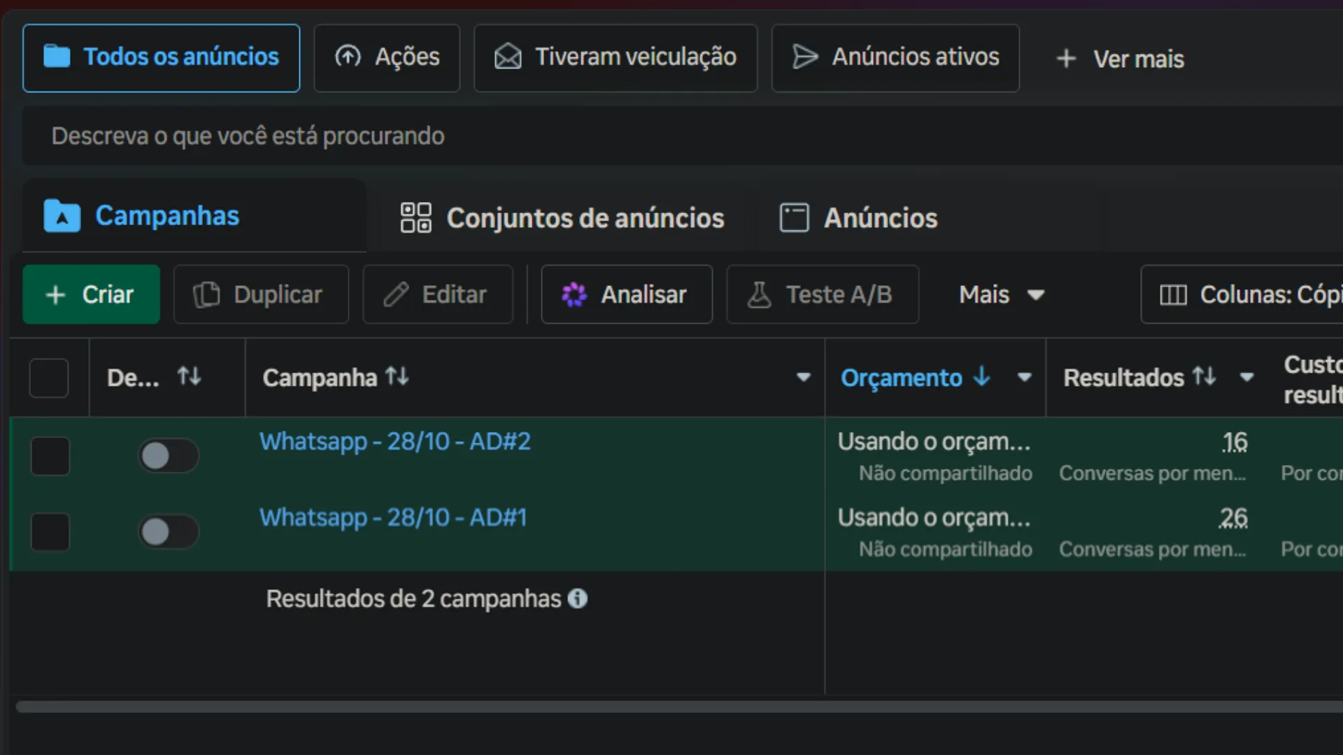 Aquisição & Vendas Digitais, operação de vendas via WhatsApp
